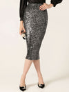 SACHA DRAKE SEQUIN PENCIL SKIRT