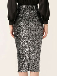 SACHA DRAKE SEQUIN PENCIL SKIRT