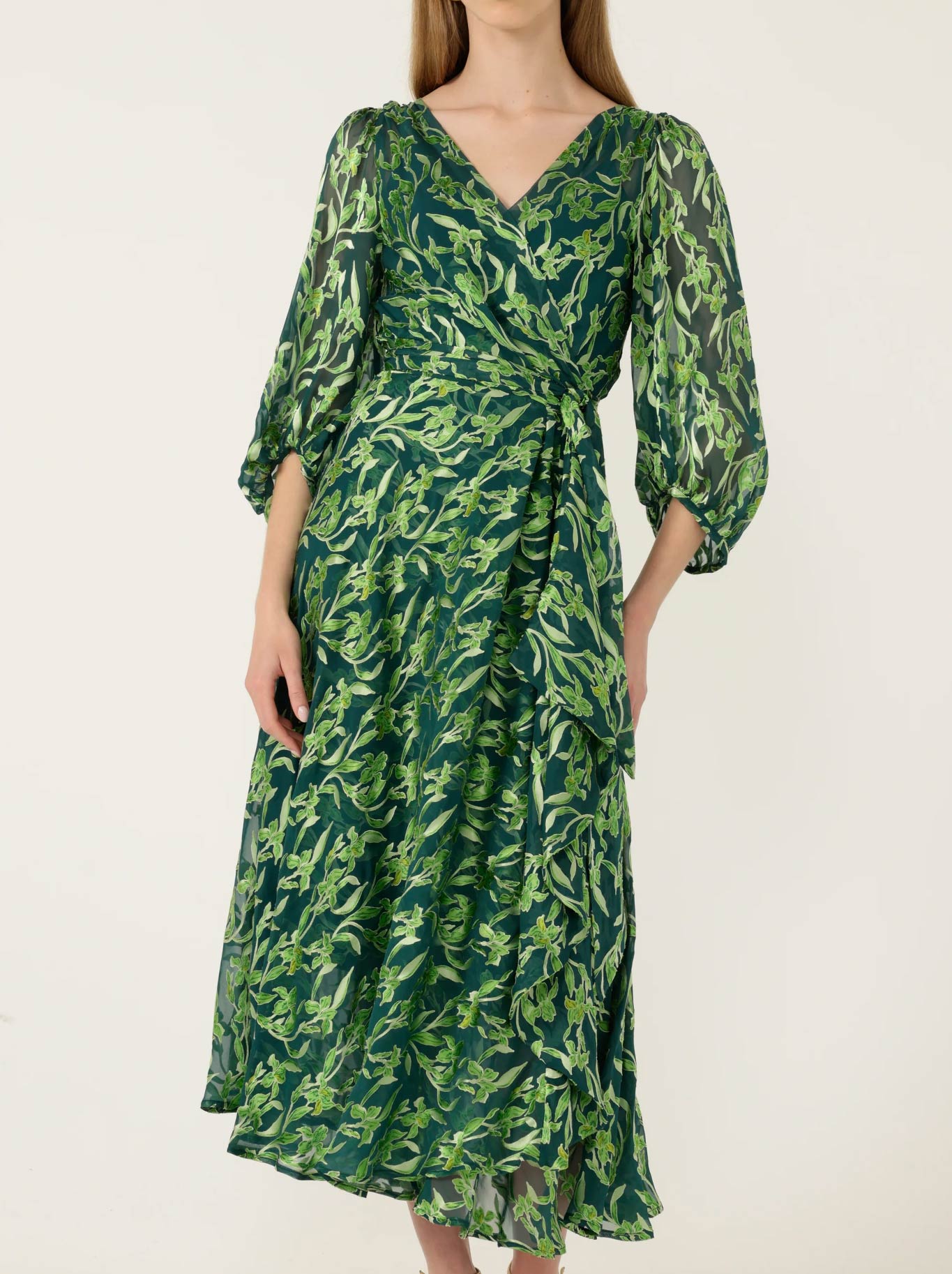 SACHA DRAKE ORCHID WRAP DRESS