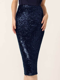 SACHA DRAKE SEQUIN PENCIL SKIRT