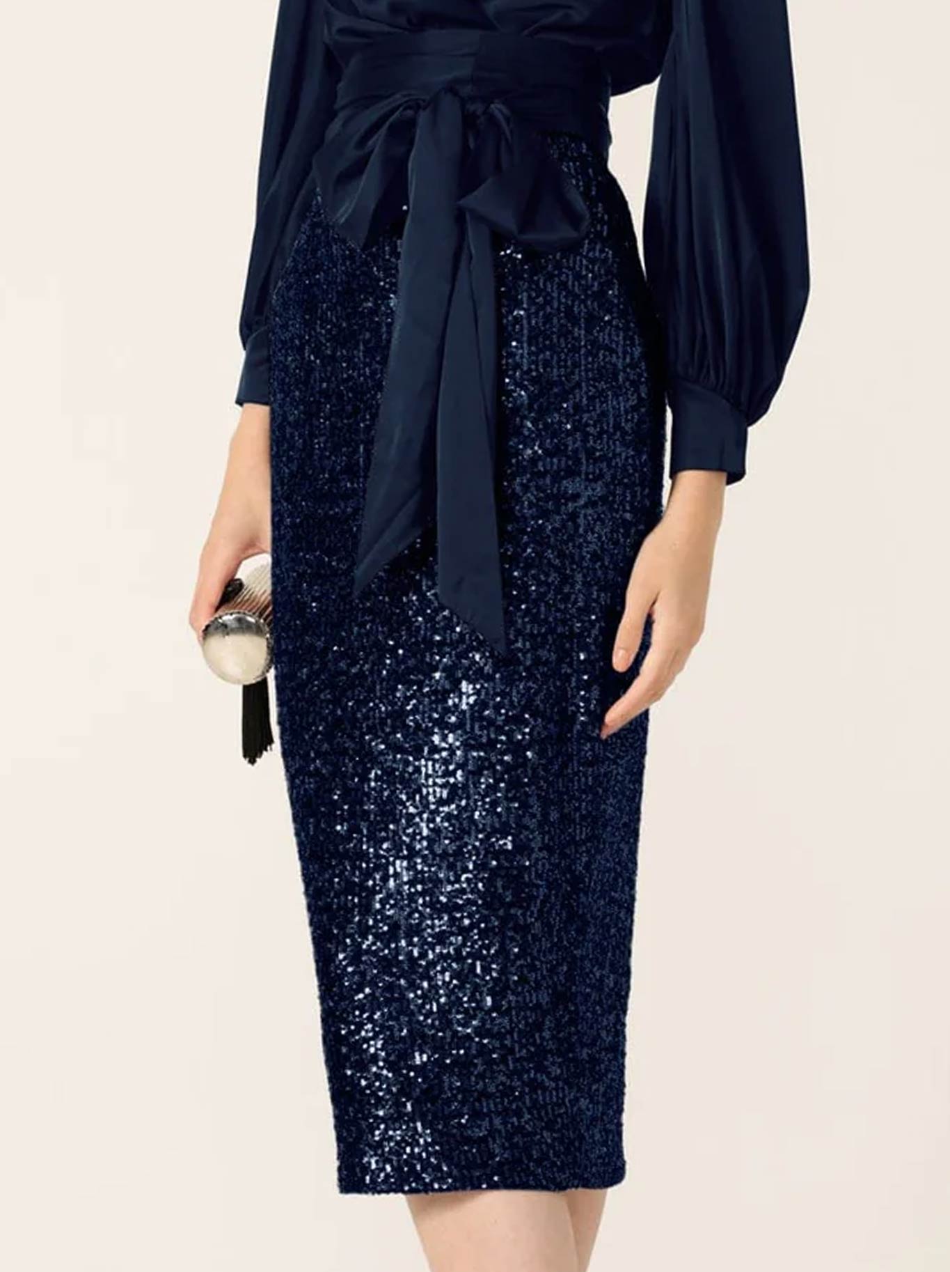 SACHA DRAKE SEQUIN PENCIL SKIRT