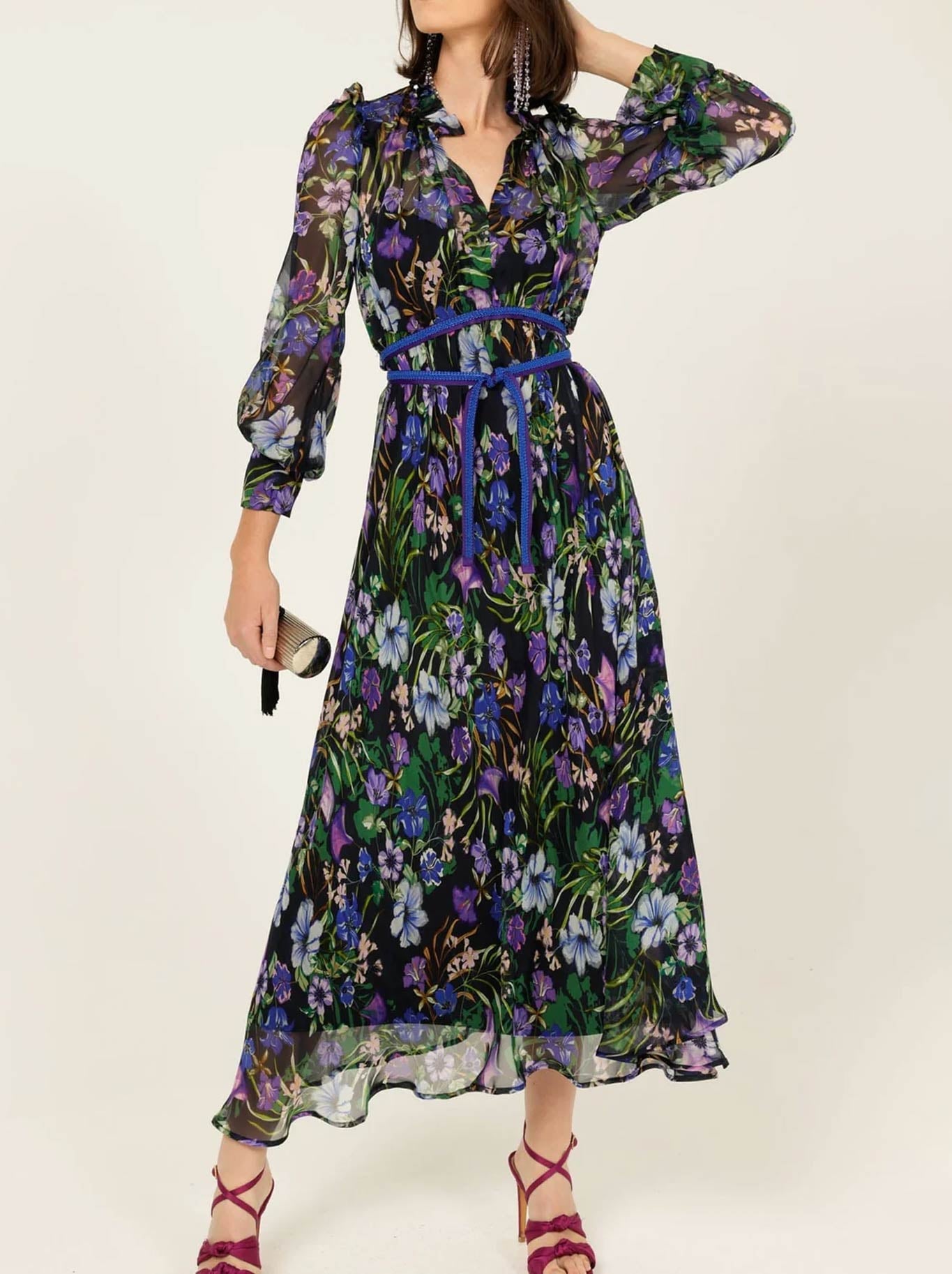 SACHA DRAKE VIOLETTA MIDI DRESS