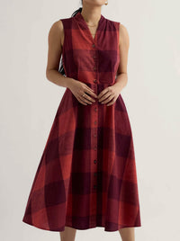 SEASALT SLEEVELESS CARVED WOOD DRESS
