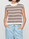 STAPLE THE LABEL PALMER STRIPE KNIT TANK