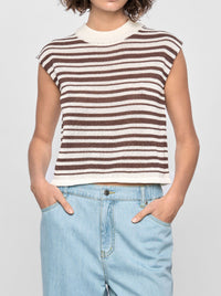 STAPLE THE LABEL PALMER STRIPE KNIT TANK