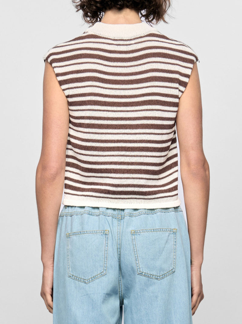 STAPLE THE LABEL PALMER STRIPE KNIT TANK