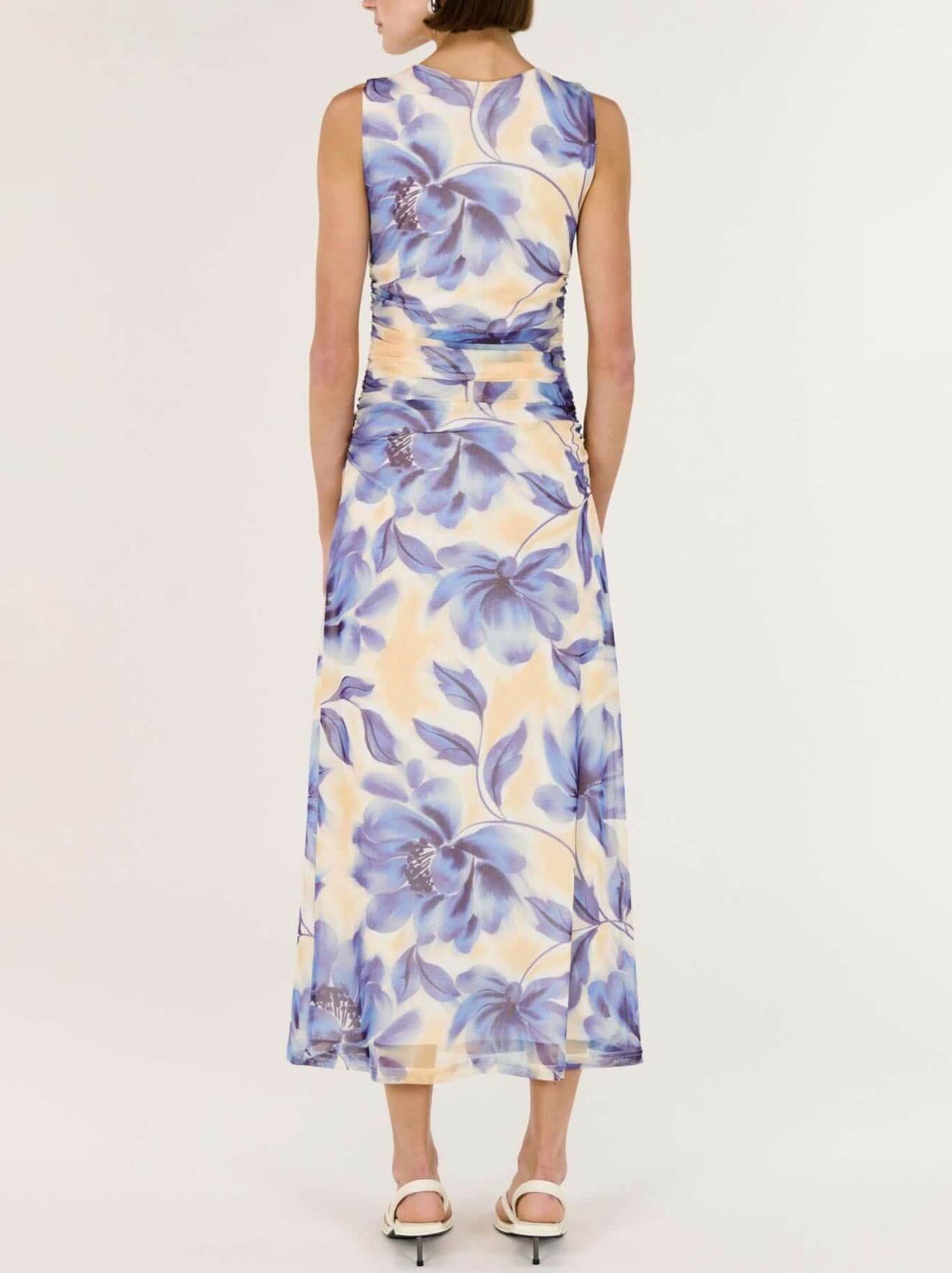 STAPLE THE LABEL FLEUR MESH MIDI DRESS