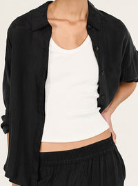 STAPLE THE LABEL SILVIE CUPRO SHIRT