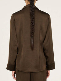 STAPLE THE LABEL SOLACE SATIN SHIRT