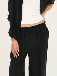 STAPLE THE LABEL SILVIE CUPRO RELAXED PANTS