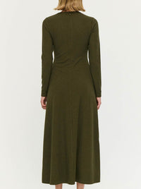 STAPLE THE LABEL FARRAH RIBBED MIDI DRSS