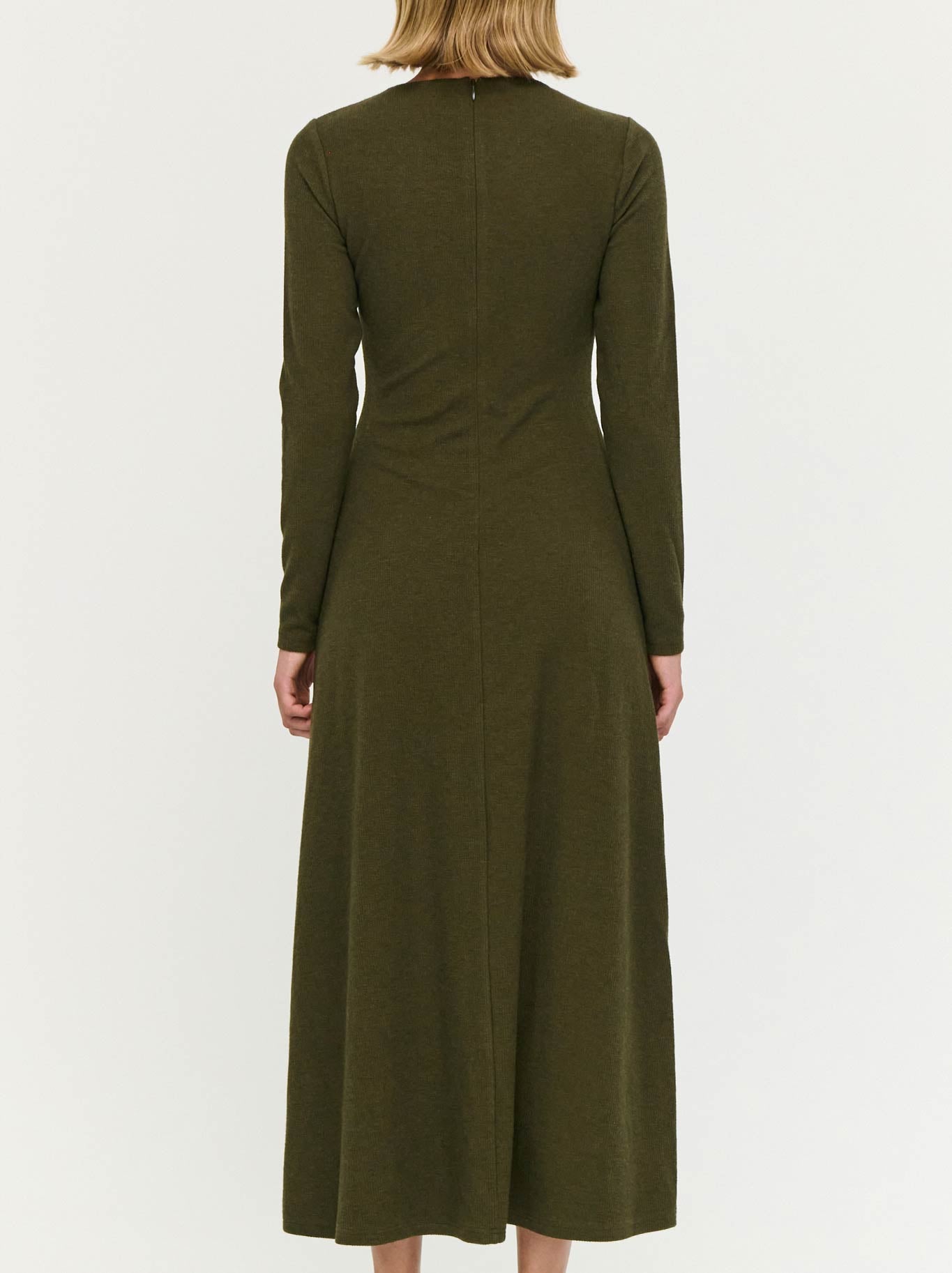 STAPLE THE LABEL FARRAH RIBBED MIDI DRSS
