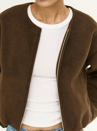 STAPLE THE LABEL ALARIC CROPPED JACKET
