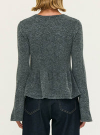 STAPLE THE LABEL NOELLE PEPLUM KNIT TOP