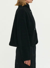 STAPLE THE LABEL KATYA CROPPED SHERPA JACKET