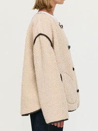 STAPLE THE LABEL PASCELE TEDDY DUFFLE COAT