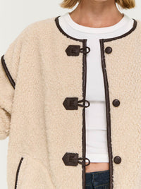 STAPLE THE LABEL PASCELE TEDDY DUFFLE COAT