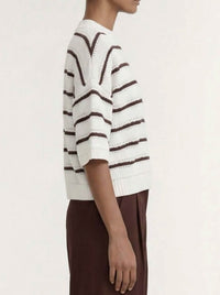 STAPLE THE LABEL PILLAR STRIPE KNIT TEE