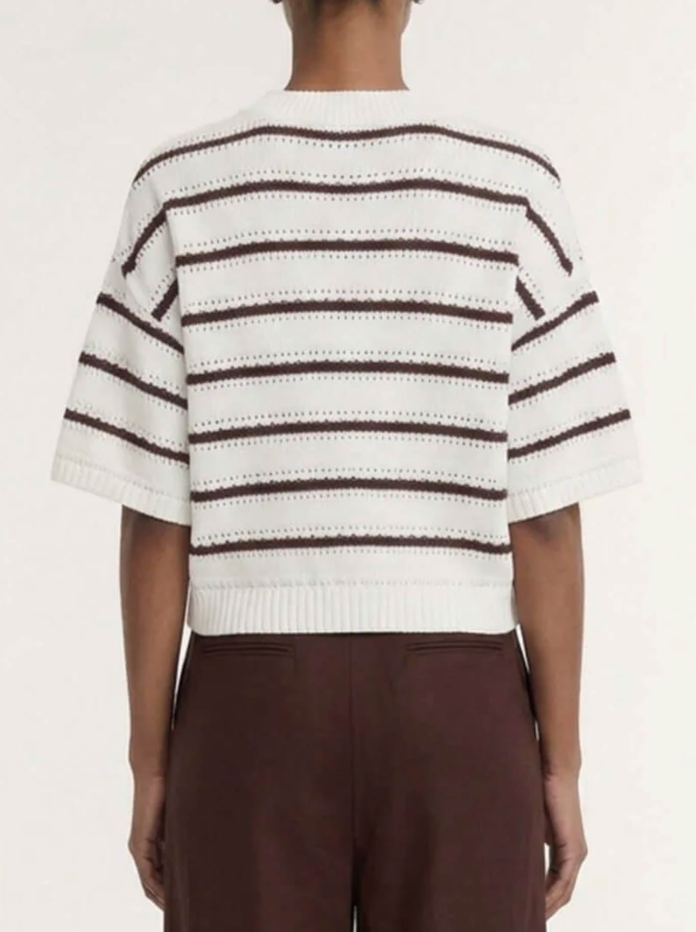 STAPLE THE LABEL PILLAR STRIPE KNIT TEE