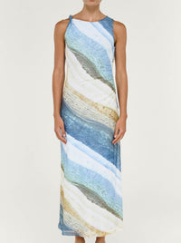 STAPLE THE LABEL ZELIE MESH MIDI DRESS