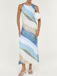STAPLE THE LABEL ZELIE MESH MIDI DRESS