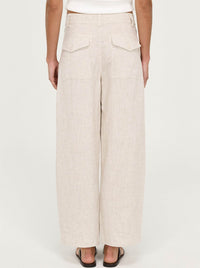 STAPLE THE LABEL NEVE LINEN BARREL PANT