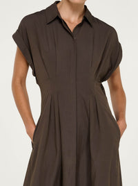STAPLE THE LABEL LUCIENNE MIDI SHIRT DRESS