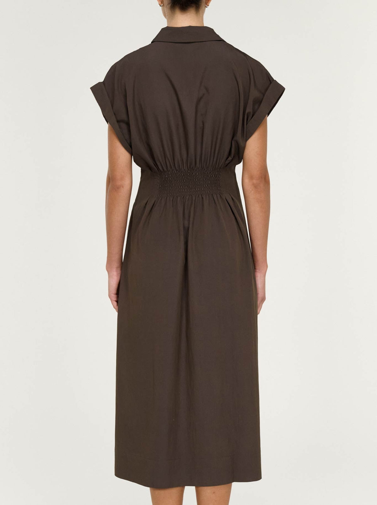 STAPLE THE LABEL LUCIENNE MIDI SHIRT DRESS
