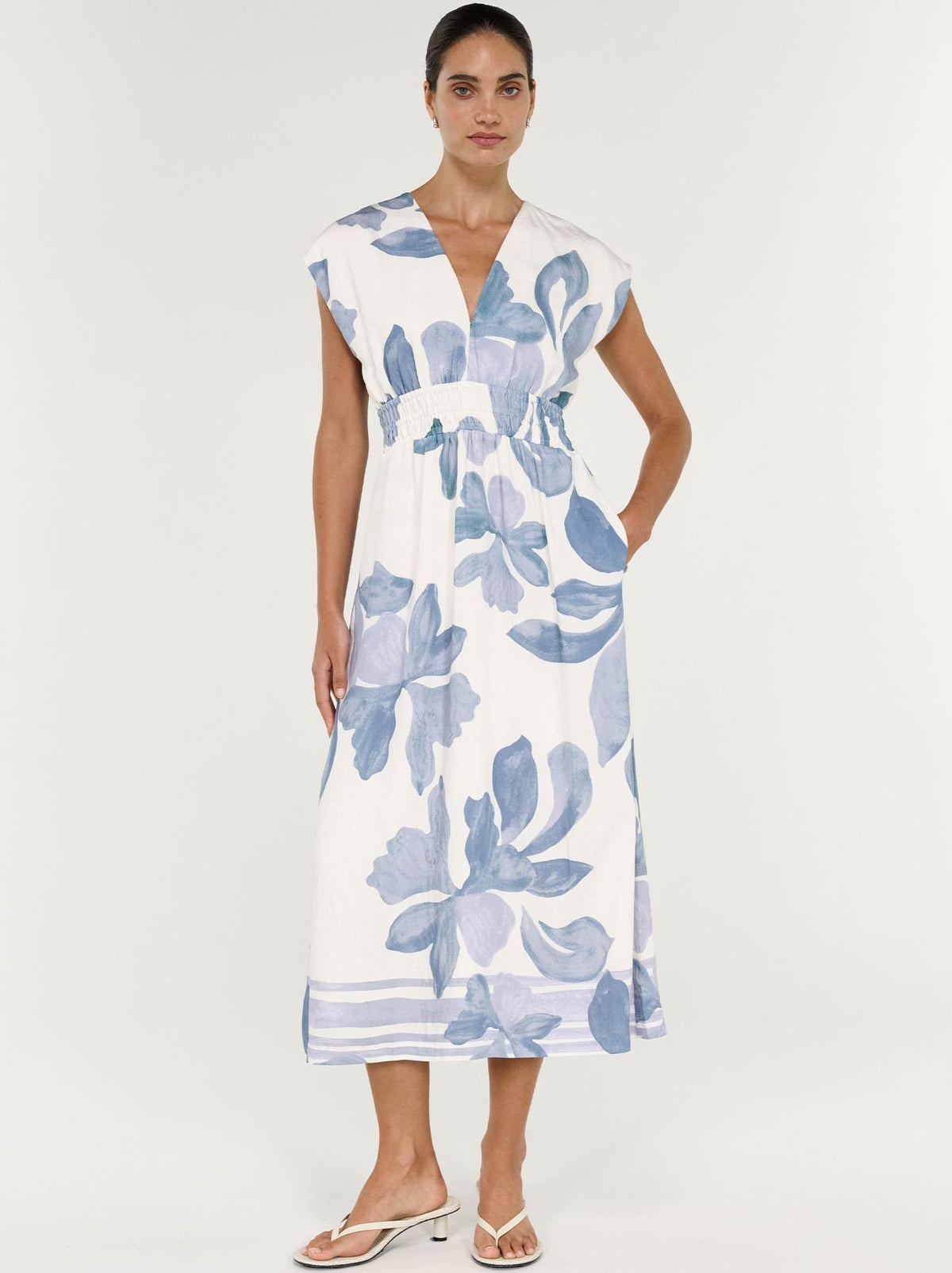 STAPLE THE LABEL ELODY MIDI DRESS