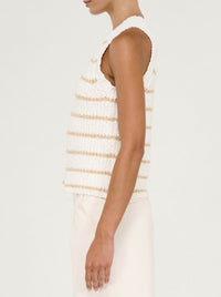 STAPLE THE LABEL COVE STRIPE KNIT TANK