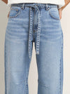 STORIES BE TOLD CAMPUS TIE WAIST BARREL JEAN