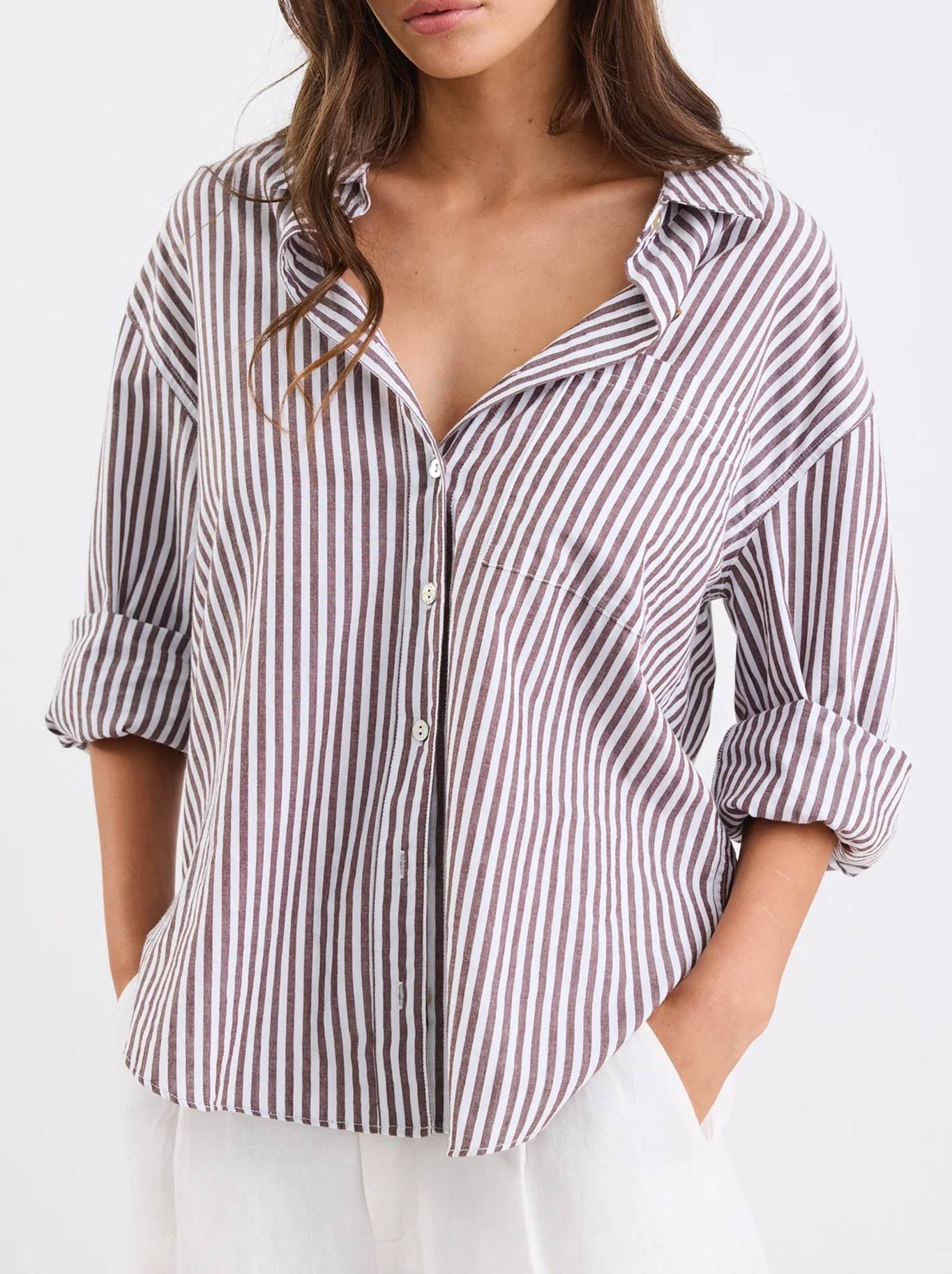 STORIES BE TOLD YOU GOT THIS STRIPE OVERSIZED SHIRT