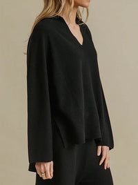 TALAMAYA GRACE COLLARED PULLOVER
