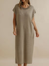TALAMAYA LATTICE KNITTED DRESS