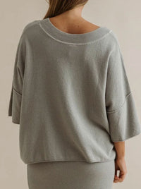TALAMAYA RETREAT COTTON TWIST TEE PULLOVER