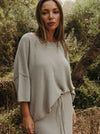 TALAMAYA RETREAT COTTON TWIST TEE PULLOVER