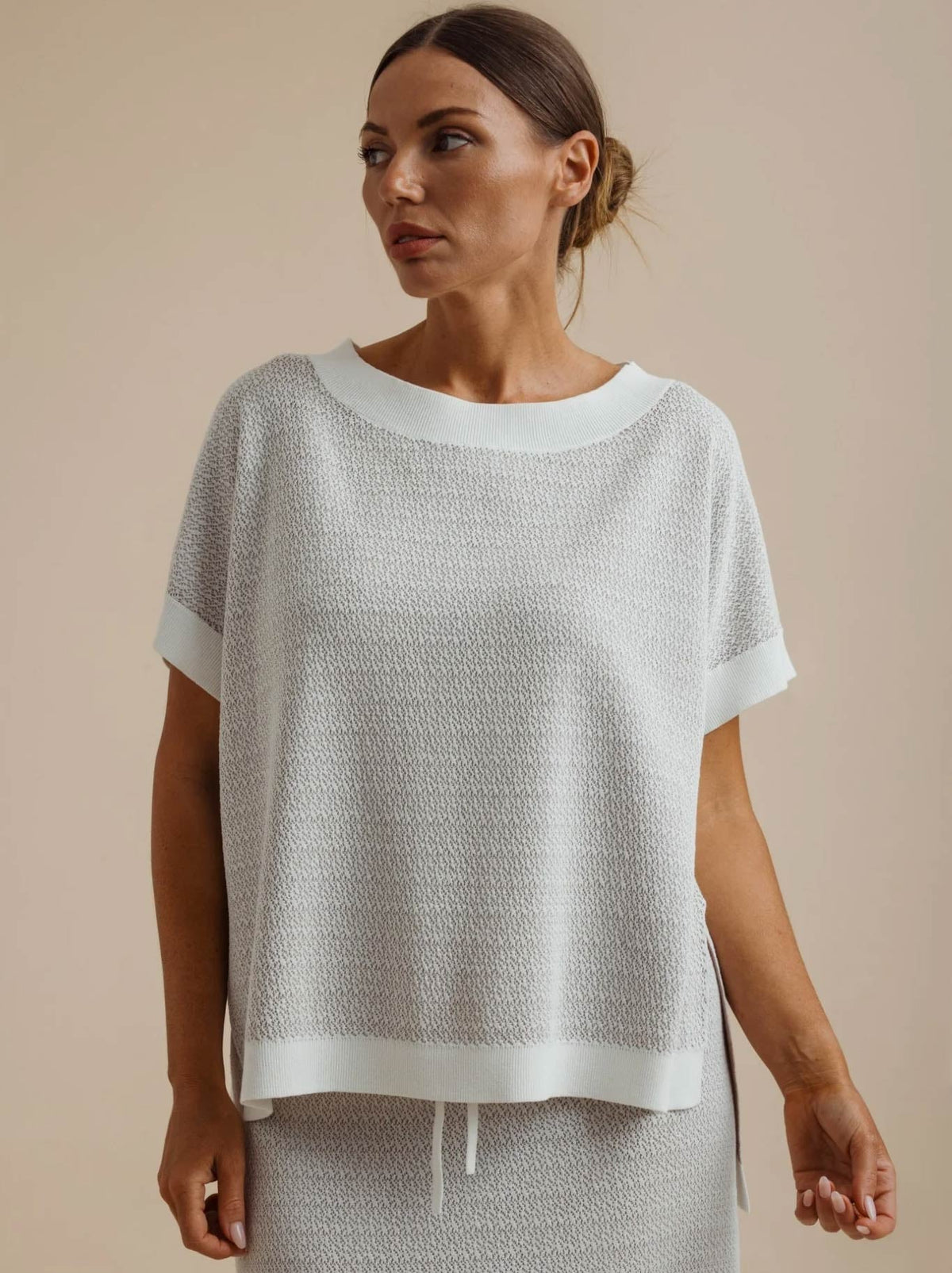TALAMAYA CREPE KNITTED TEE