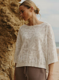 TALAMAYA PARADIS JACQUARD PULLOVER