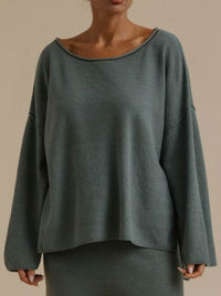 TALAMAYA RETREAT COTTON TWIST PULLOVER