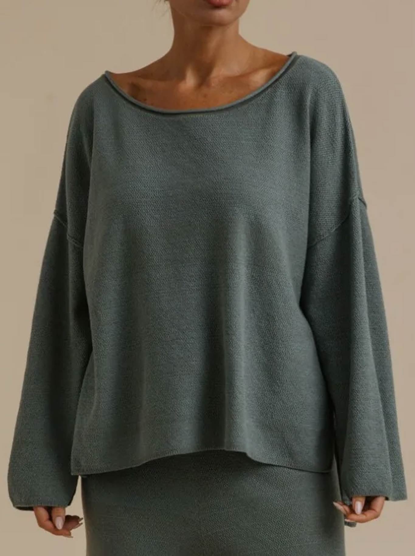 TALAMAYA RETREAT COTTON TWIST PULLOVER