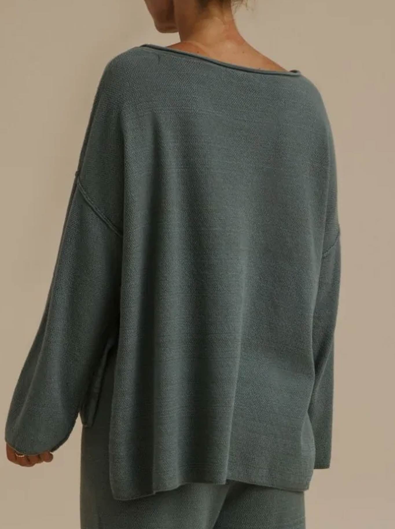 TALAMAYA RETREAT COTTON TWIST PULLOVER