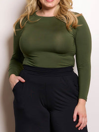 TANI LONG SLEEVE HIGH NECK TOP