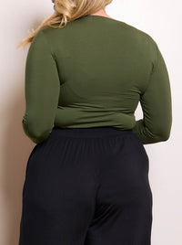 TANI LONG SLEEVE HIGH NECK TOP