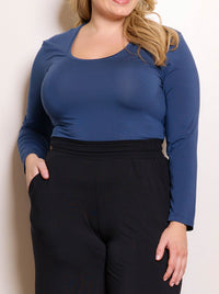 TANI LONG SLEEVE SCOOP TEE