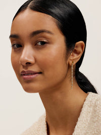 TED BAKER ISALIE BAGUETTE CRYSTAL EARRINGS