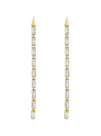 TED BAKER ISALIE BAGUETTE CRYSTAL EARRINGS