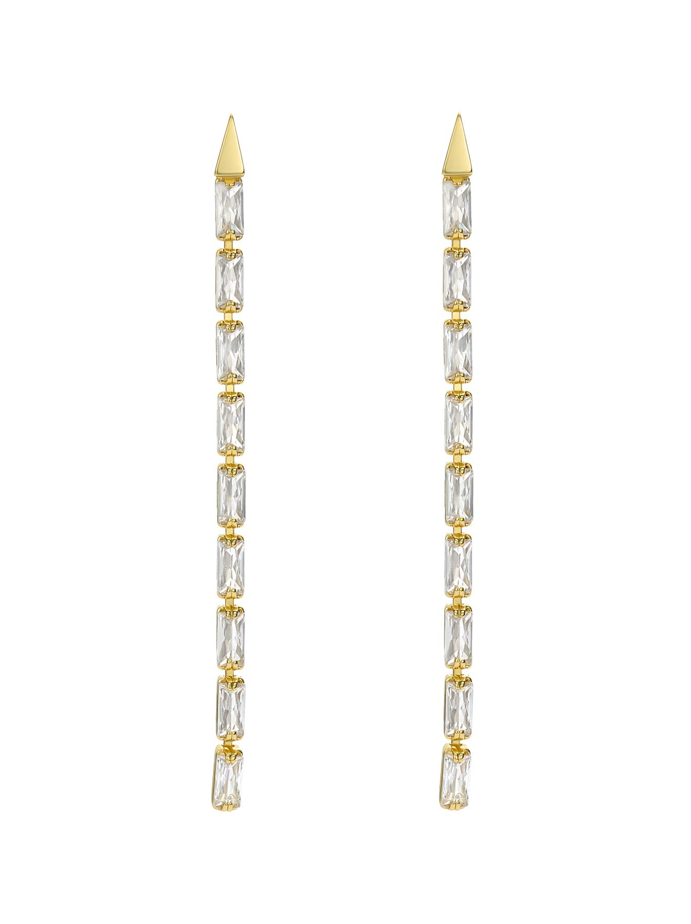 TED BAKER ISALIE BAGUETTE CRYSTAL EARRINGS