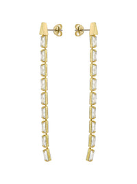 TED BAKER ISALIE BAGUETTE CRYSTAL EARRINGS