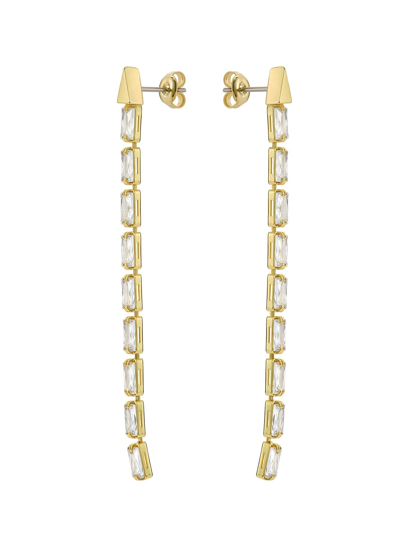 TED BAKER ISALIE BAGUETTE CRYSTAL EARRINGS