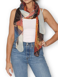 THE ARTISTS LABEL BLUE MOUNTAINS GOLDEN HOUR SCARF